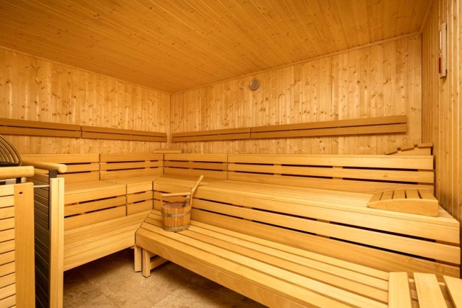 Sauna im Wellnessbereich